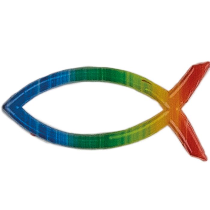 Wachsmotive Fisch regenbogenfb. 40x18 mm