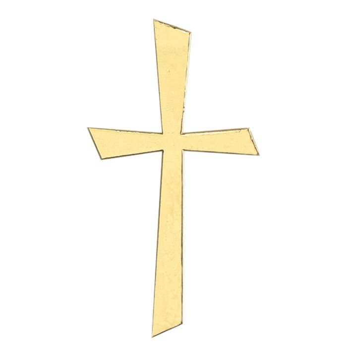 Wachsmotive Kreuz goldfb. 105 mm