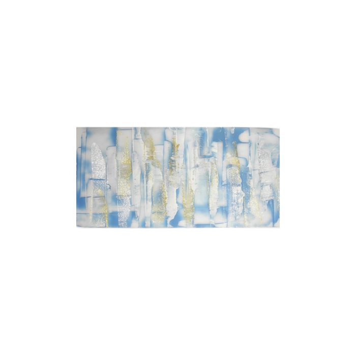 Verzierwachsplatten hellblau gold silber 200x100x0,5 mm 1 Stück