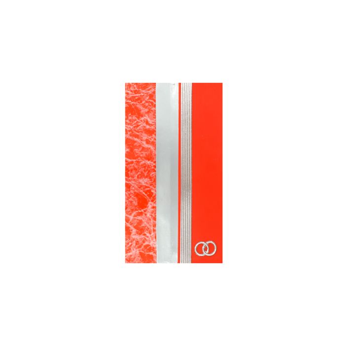 Verzierwachsplatten rot-ton silber 200x100x0,5 mm 7073-20235 4016490864554  