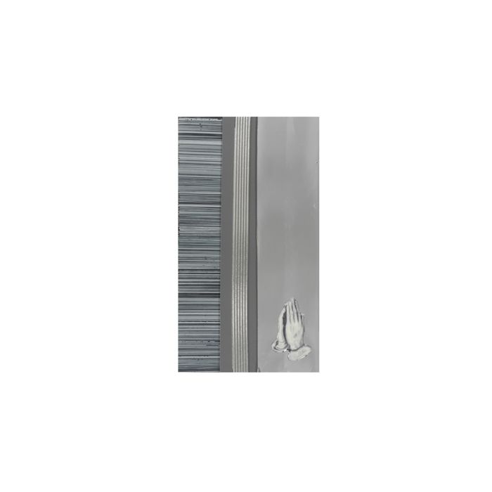 Verzierwachsplatten grau-schwarz silber 200x100x0,5 mm 7073-20465 4016490864592  