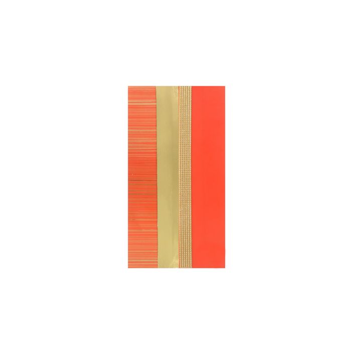 Verzierwachsplatten rot-ton gold 200x100x0,5 mm 1 Set