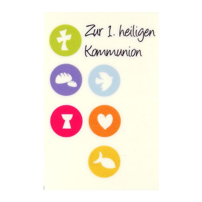 Wachsbild zur 1.heiligen Kommunion 8,5x5,5 cm 7076-08505 4016490639107  