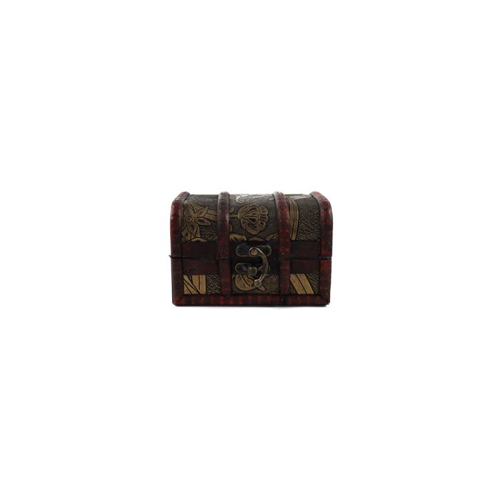 Schatztruhe braun antik 12,6x8,5x8,5 cm 3St 7645-13201 4016490045519  