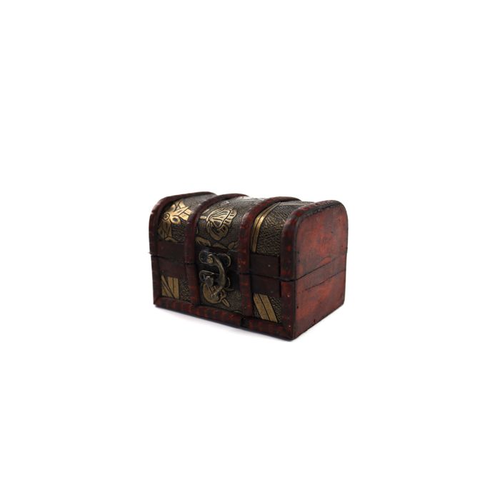 Schatztruhe braun antik 12,6x8,5x8,5 cm 3St 7645-13201 4016490045519  