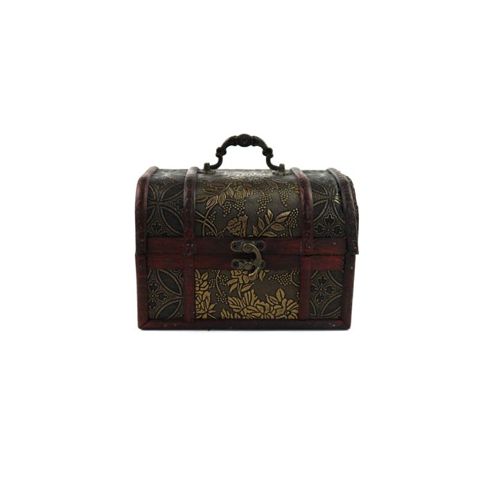 Koffertruhe Vintage Schatztruhe 17,9x12,5x12,5 cm, Bild 1 von 2