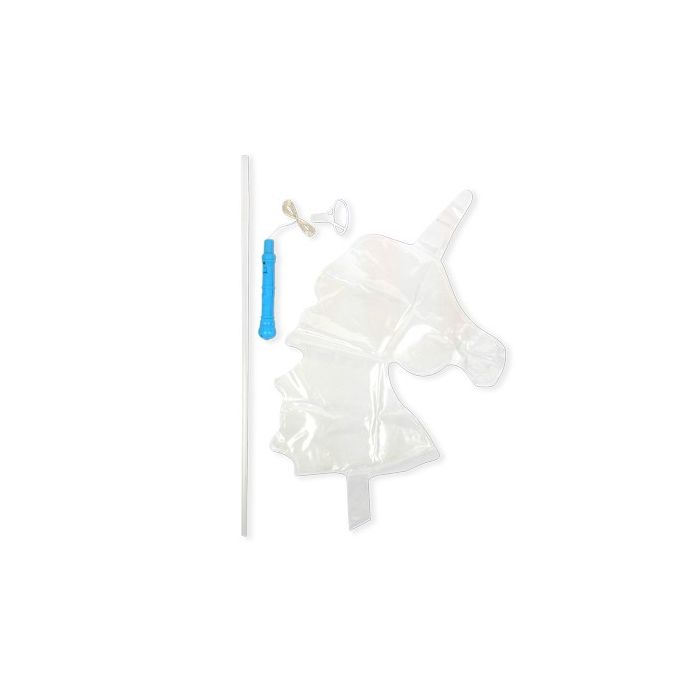 Luftballon Einhorn mit LED Blinkfunktion transparent ca. 37 cm, Bild 2 von 3