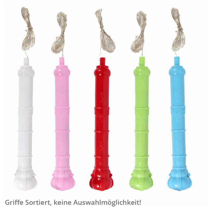 Luftballon Stern mit Blinkfunktion transparent ca. 30 cm 1 Stück, Bild 3 von 3