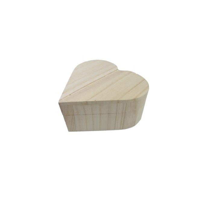 Holzbox z.Aufklappen Herz natur 13x13x6 cm, Bild 1 von 3