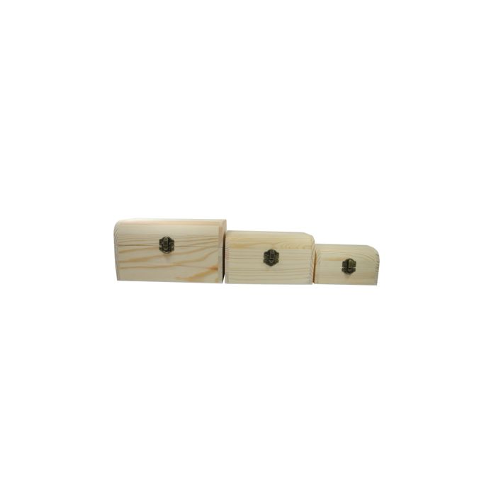 Holzbox Schatztruhe 3er Set 19x13x10,5 cm 3Set 7679-19541 4016490638988  