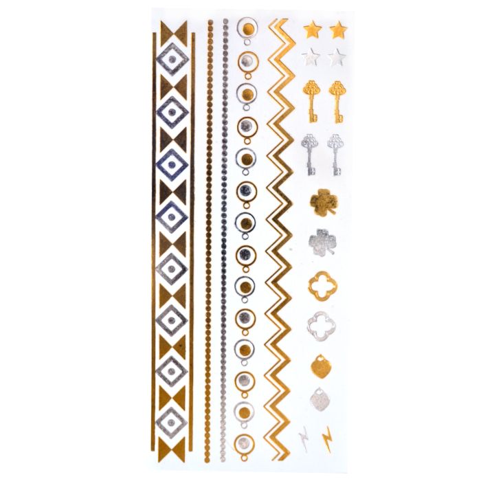 Shiny Tattoos goldfb. silberfb. 16x8 cm 5SB 7910-01111 4016490803409  