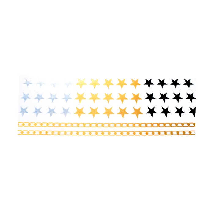 Shiny Tattoos goldfb. silberfb.schwarz 20x15 cm 5SB 7910-02011 4016490803430  
