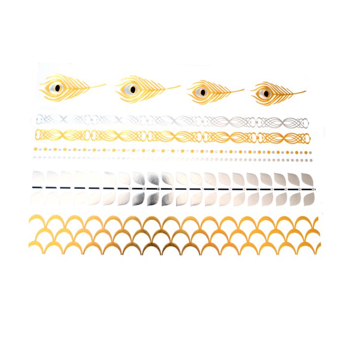Shiny Tattoos goldfb. silberfb.schwarz 20x15 cm 5SB 7911-03021 4016490788560  