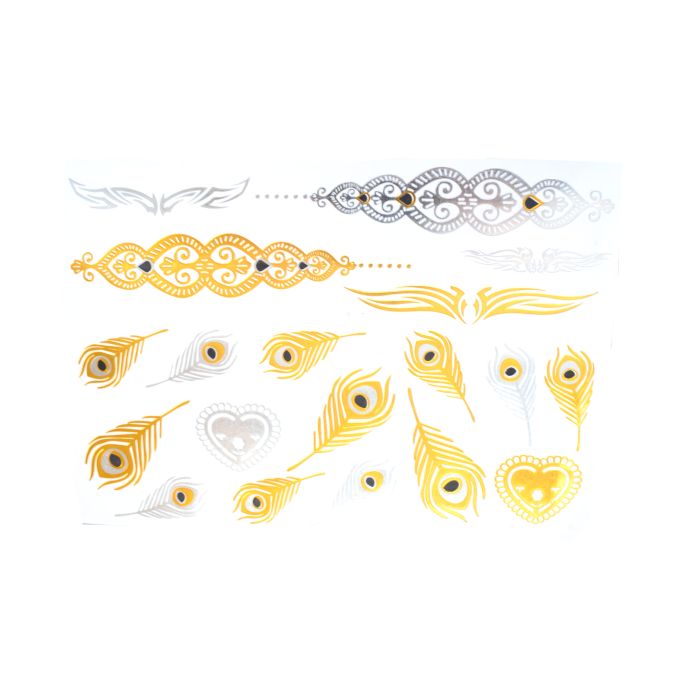 Shiny Tattoos goldfb. silberfb.schwarz 20x15 cm 5SB 7911-03031 4016490788577  