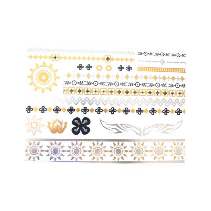 Shiny Tattoos goldfb. silberfb.schwarz 20x15 cm 5SB 7911-03081 4016490788621  