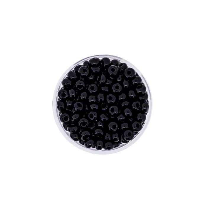 Rocailles schwarz satt 4,5 mm 17 gr 9203-054 4016490114840  