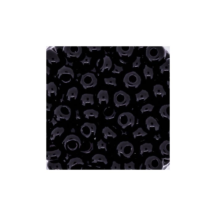 Rocailles schwarz satt 4,5 mm 17 gr 9203-054 4016490114840  