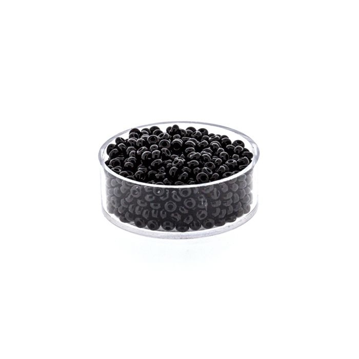 Rocailles schwarz satt 3,5 mm 9203-074 4016490084525  
