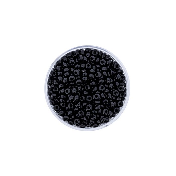Rocailles schwarz satt 3,5 mm 9203-074 4016490084525  