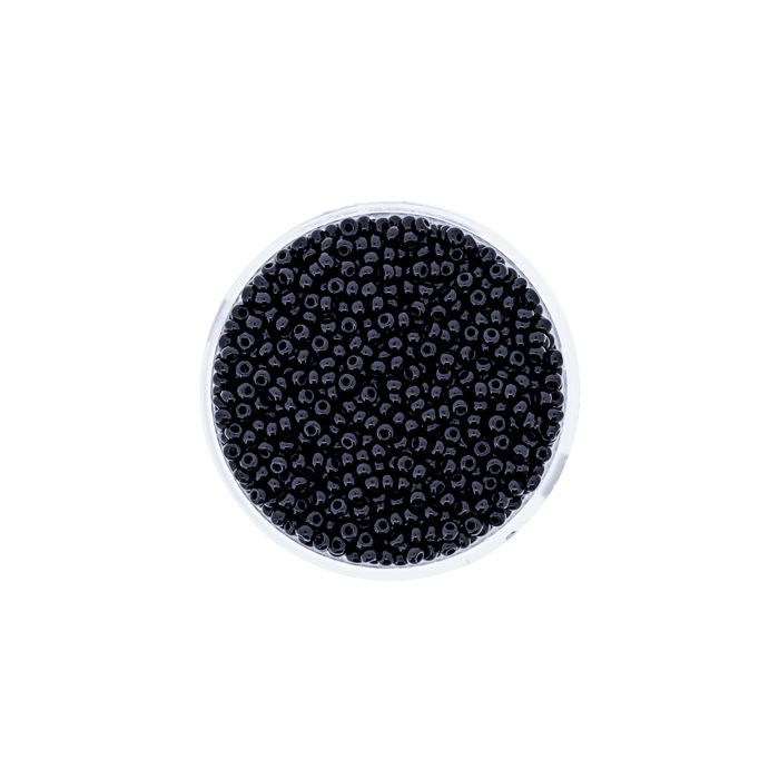 Rocailles schwarz satt 2 mm 9203-114 4016490063100  