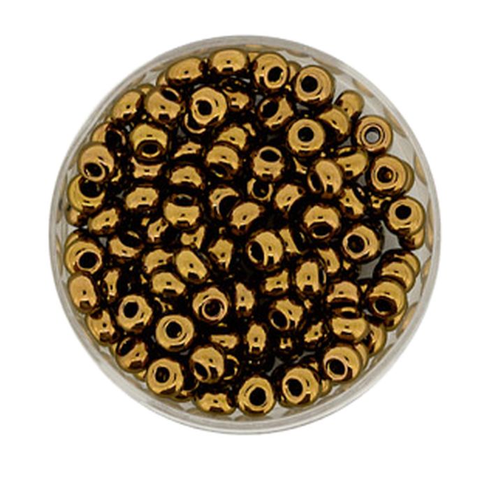 Rocailles bronze 4 mm