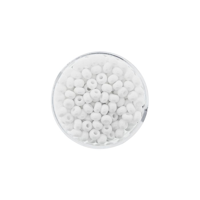 Rocailles weiß satt 4,5 mm 17 gr 9219-054 4016490115380  