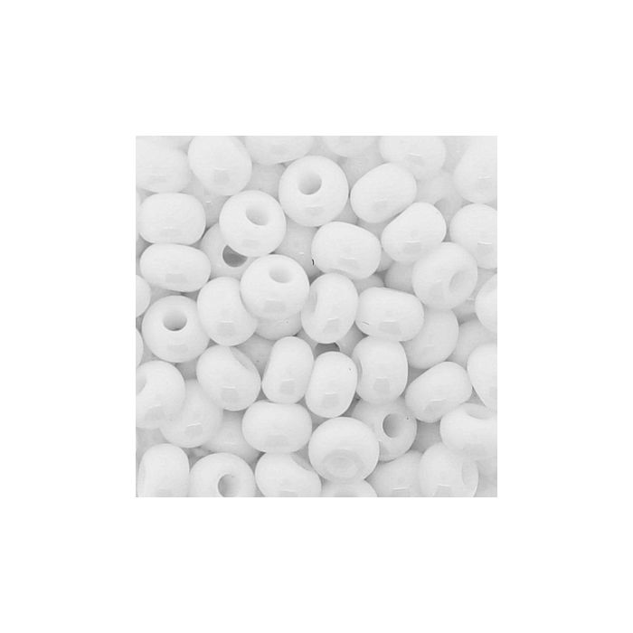 Rocailles weiß satt 4,5 mm 17 gr 9219-054 4016490115380  