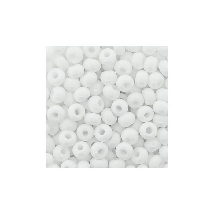 Rocailles weiß satt 3,5 mm 9219-074 4016490084747  