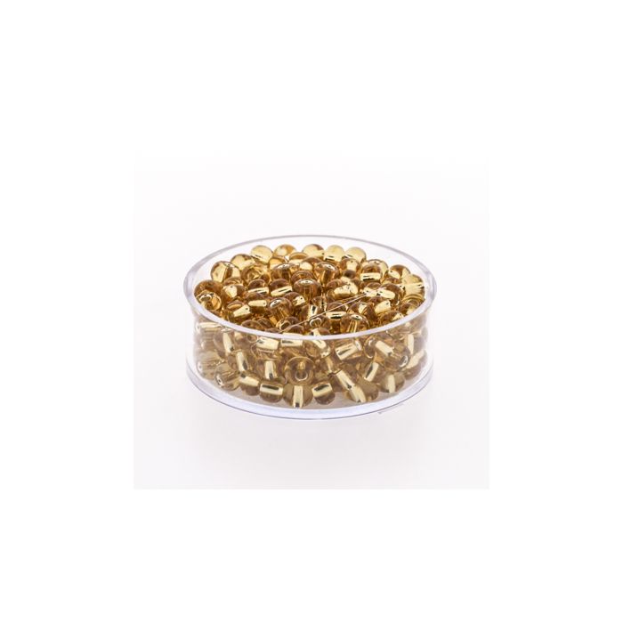 Rocailles goldfb. Silbereinzug 4,5 mm, Bild 1 von 3