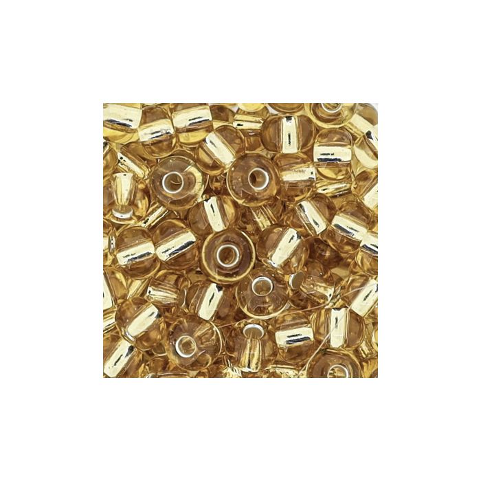Rocailles goldfb. Silbereinzug 4,5 mm, Bild 3 von 3