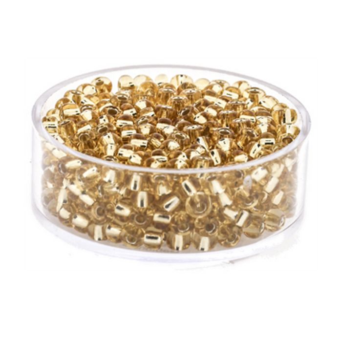 Rocailles goldfb. Silbereinzug 3,5 mm, Bild 1 von 3