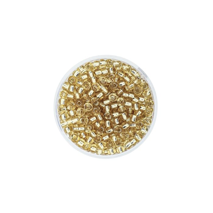 Rocailles goldfb. Silbereinzug 3,5 mm, Bild 2 von 3