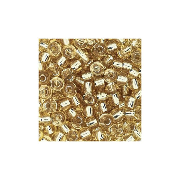 Rocailles goldfb. Silbereinzug 3,5 mm, Bild 3 von 3
