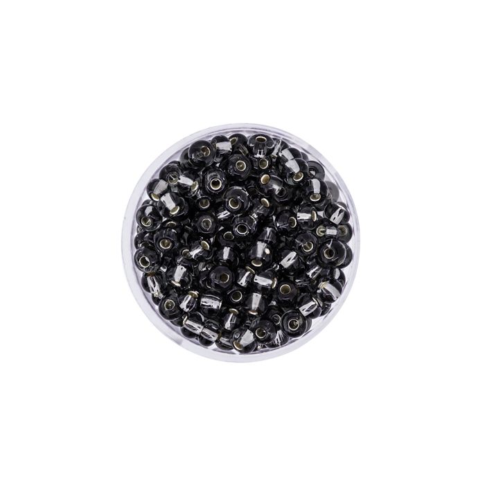 Rocailles grau silbereinzug 4,5 mm, Bild 2 von 3