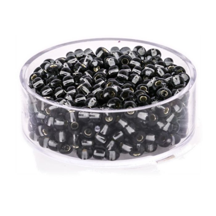 Rocailles grau silbereinzug 3,5 mm, Bild 1 von 3