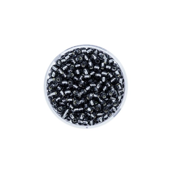 Rocailles grau silbereinzug 3,5 mm, Bild 2 von 3