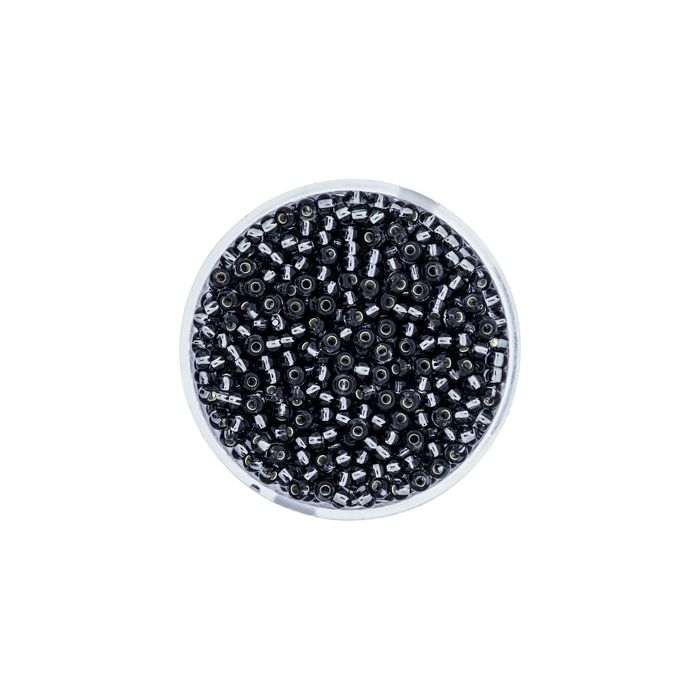 Rocailles grau silbereinzug 2,6 mm, Bild 2 von 3