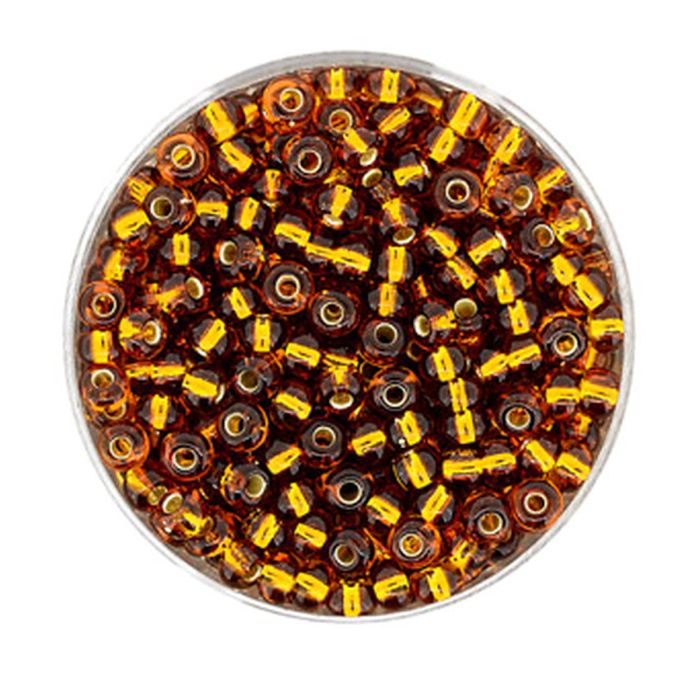 Rocailles topas silbereinzug 3,5 mm