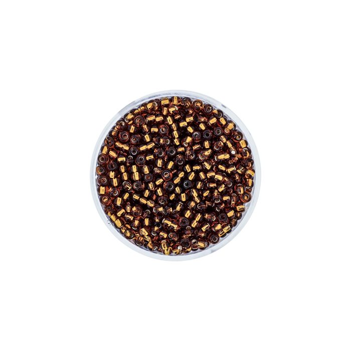 Rocailles topas silbereinzug 2,6 mm, Bild 2 von 3
