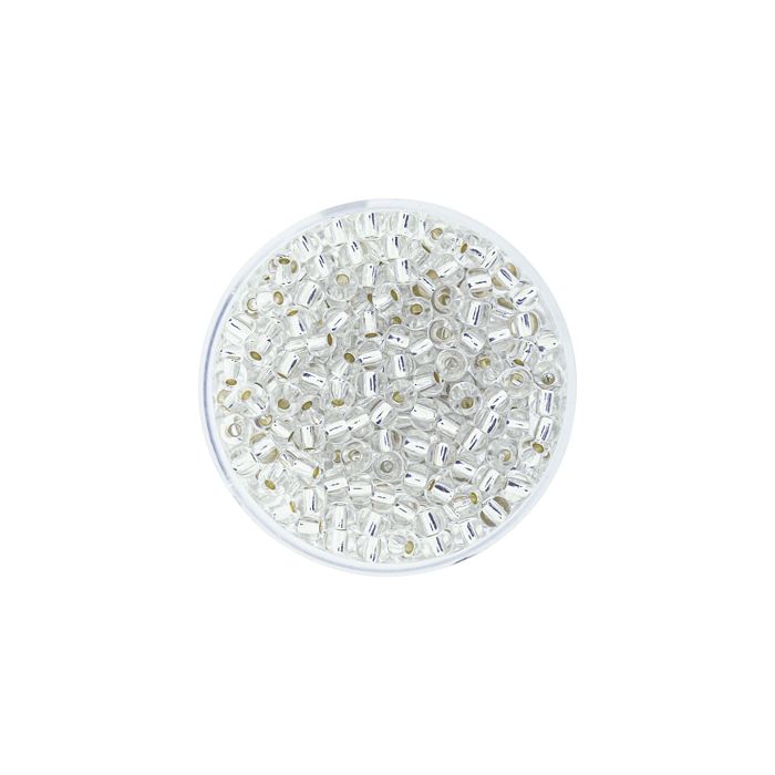 Rocailles kristall silbereinzug 3,5 mm 9271-074 4016490084969  