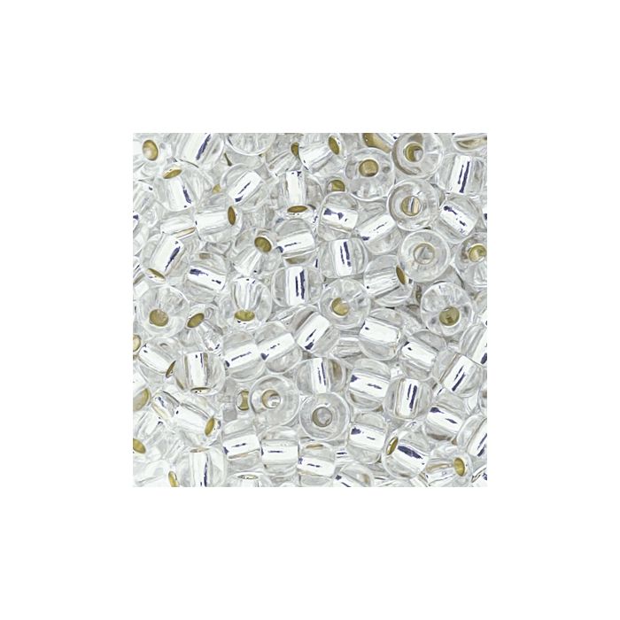 Rocailles kristall silbereinzug 3,5 mm 9271-074 4016490084969  