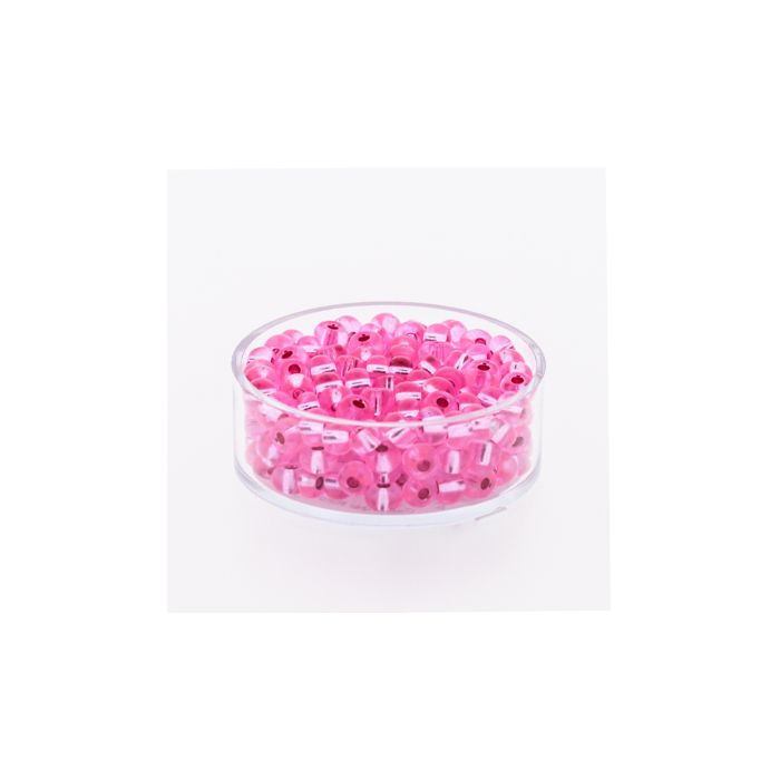Rocailles rosa silbereinzug 4,5 mm, Bild 1 von 3