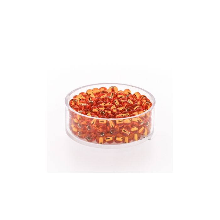 Rocailles orange silbereinzug 4,5 mm, Bild 1 von 3