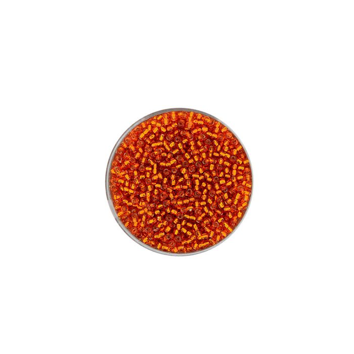 Rocailles orange silbereinzug 2 mm 9273-114 4016490085003  