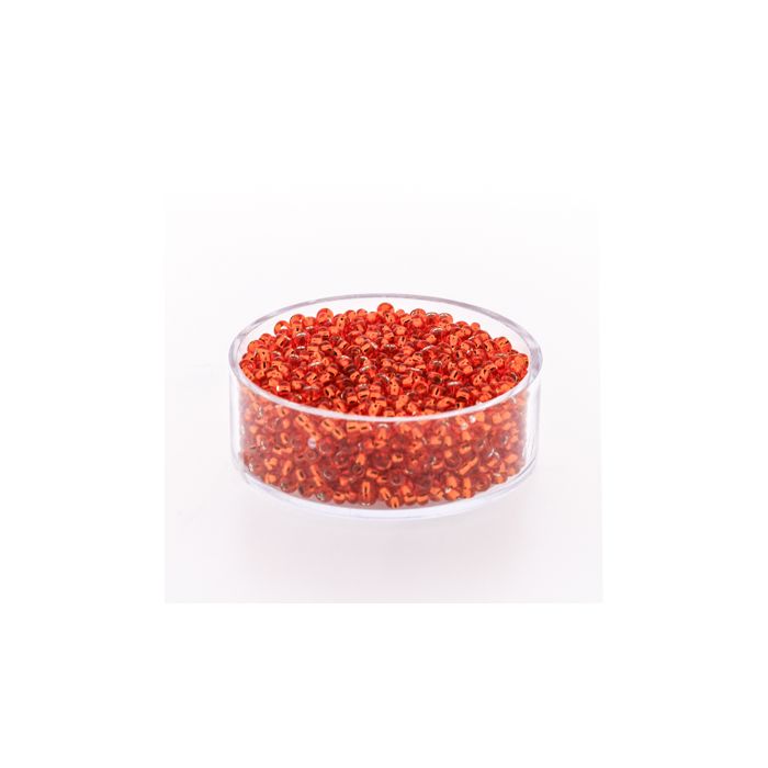 Rocailles orange silbereinzug 2,6 mm, Bild 1 von 3