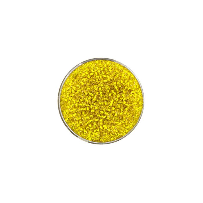 Rocailles gelb silbereinzug 2 mm 9274-114 4016490085010  