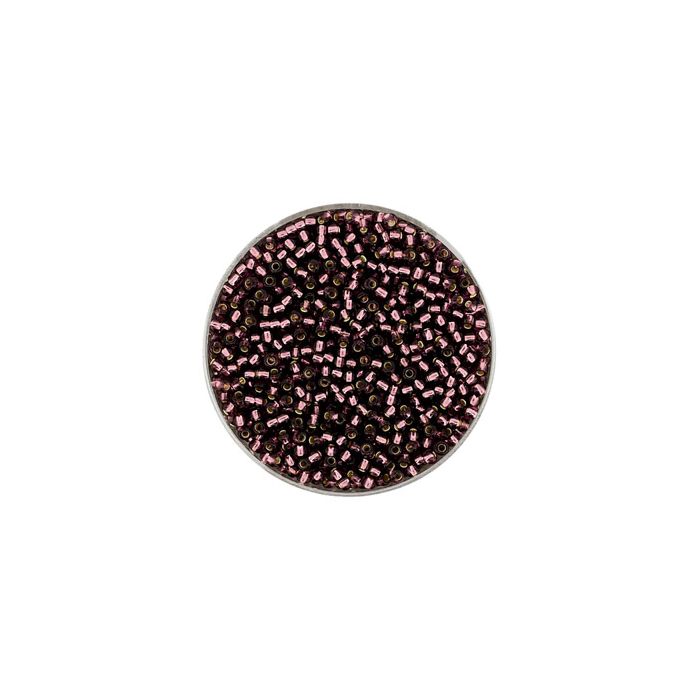 Rocailles dunkellila silbereinzug 2 mm 9275-114 4016490085027  