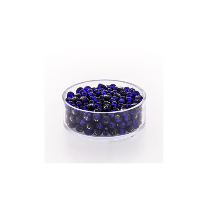 Rocailles lapis silbereinzug 4,5 mm, Bild 1 von 3