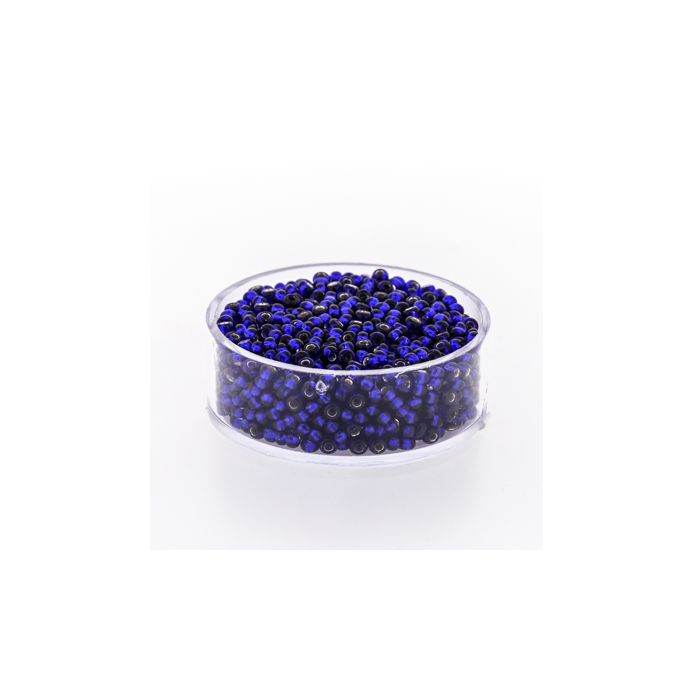 Rocailles lapis silbereinzug 2,6 mm, Bild 1 von 3
