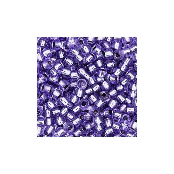 Rocailles soft lila silbereinzug 2,6 mm 17 gr 9283-4 4016490106128  